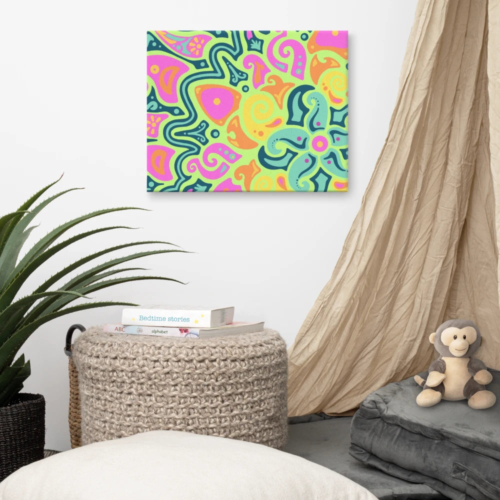 Psychedelic Maximalist Canvas Prints image 6
