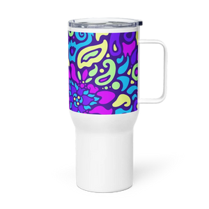 Psychedelic Maximalist Stainless Steel Travel Mugs image 0