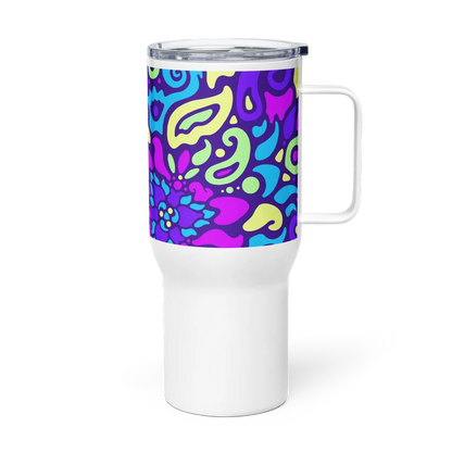 Psychedelic Maximalist Stainless Steel Travel Mugs image 0