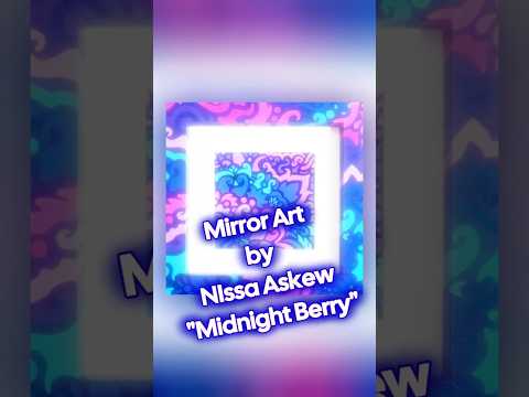 Midnight Berry | Deep Blue Mirror Acrylic Art by Design by Nissa #dopaminedecor #dopamineart