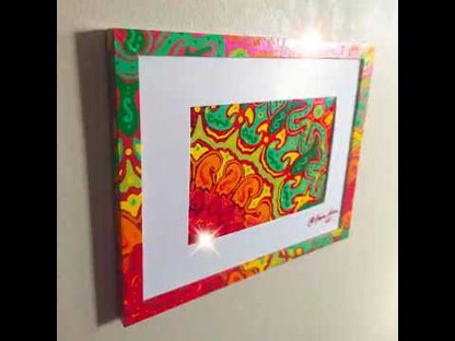 "Maple Flare" Resin & Gold Leaf Art by Design By Nissa #visualdopamine #dopaminedecor