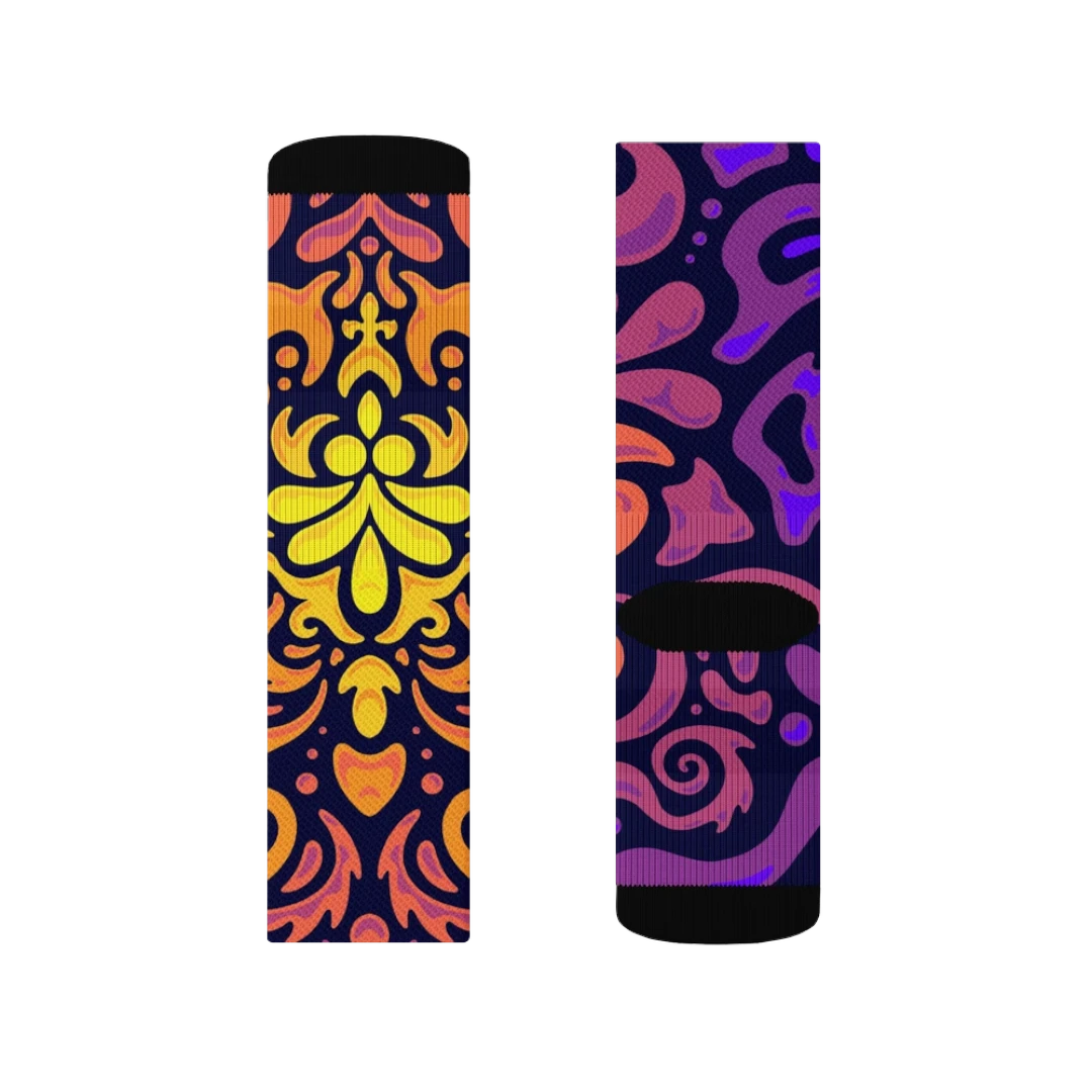 Psychedelic Maximalist Crew Socks