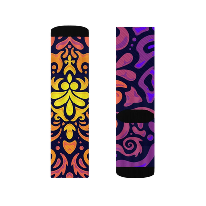 Psychedelic Maximalist Crew Socks