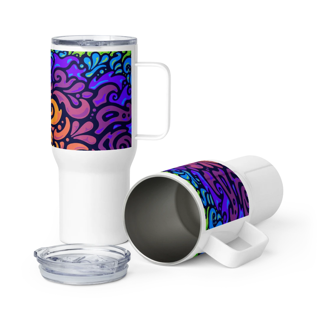 Psychedelic Art Travel Mug - Design By Nissa