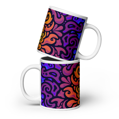 Psychedelic Maximalist Ceramic Coffee Mugs image 7