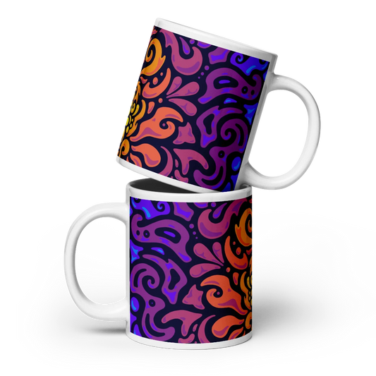 Psychedelic Maximalist Ceramic Coffee Mugs image 7